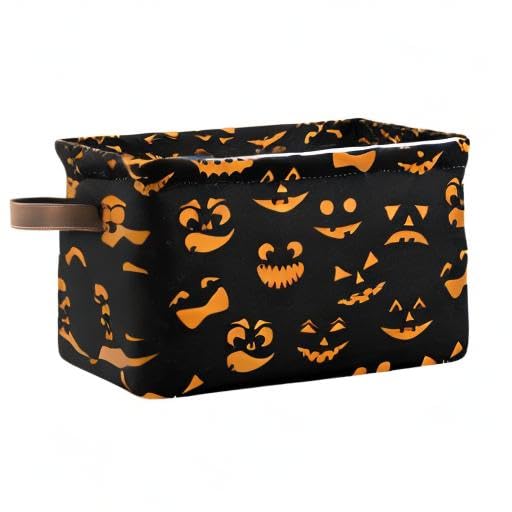 1PCS Large Foldable Storage Basket Bin Cube - Collapsible Organizer for Halloween Decor, Home & Office Organization (Perfect for Toys, Blankets, Laundry & Seasonal Storage)