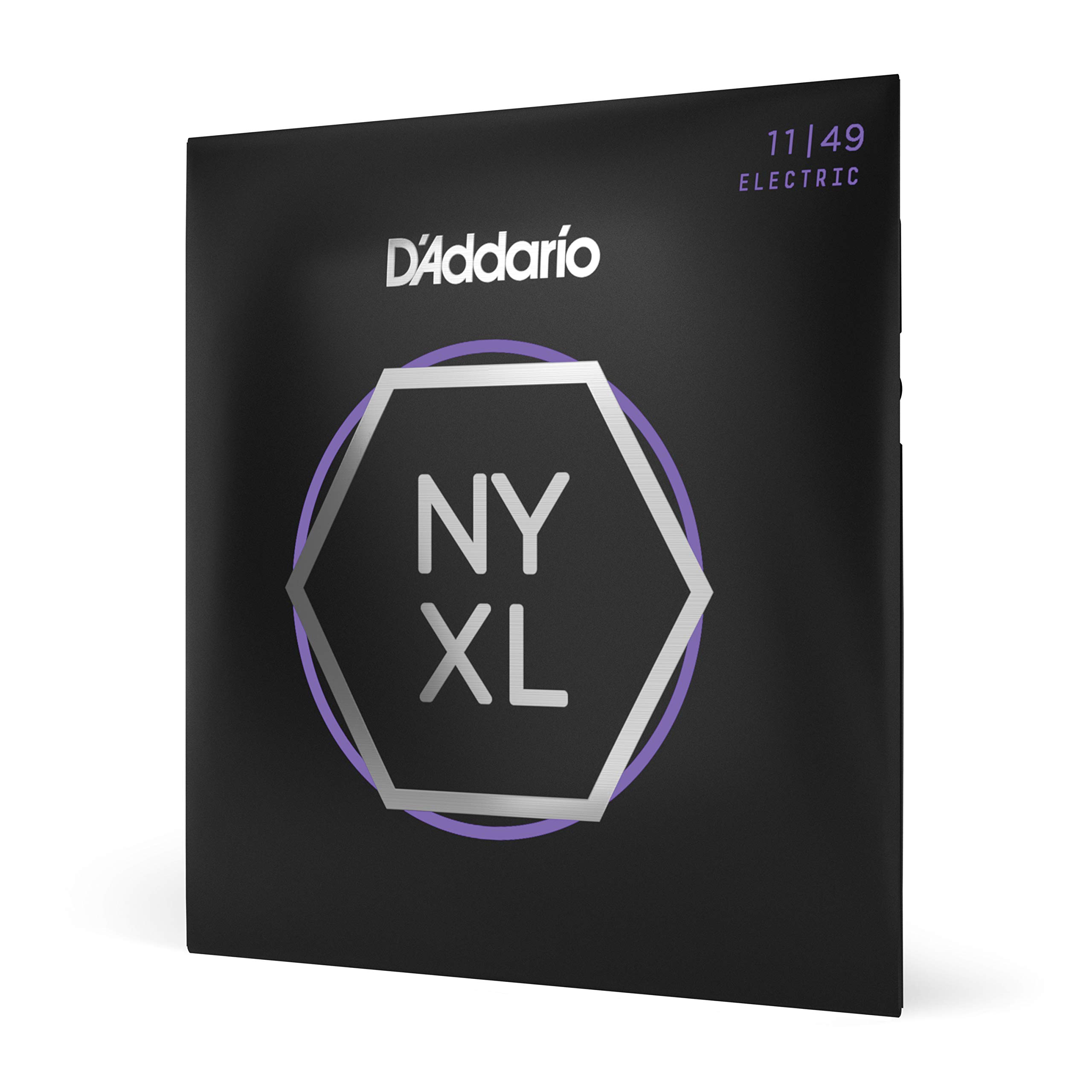 D'Addario NYXL1149 Electric Guitar Strings - 11-49 Medium Gauge - Unrivaled Strength & Tuning Stability - Enhanced Mid-Range Tone - Perfect for Rock, Blues & Studio Recording - 6 String Guitar Accessories