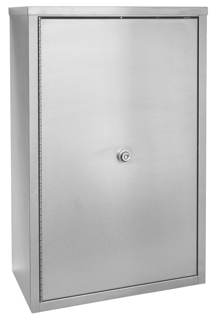 Omnimed 181681 Double Door Narcotic Cabinet with 4 Adjustable Shelves - 8