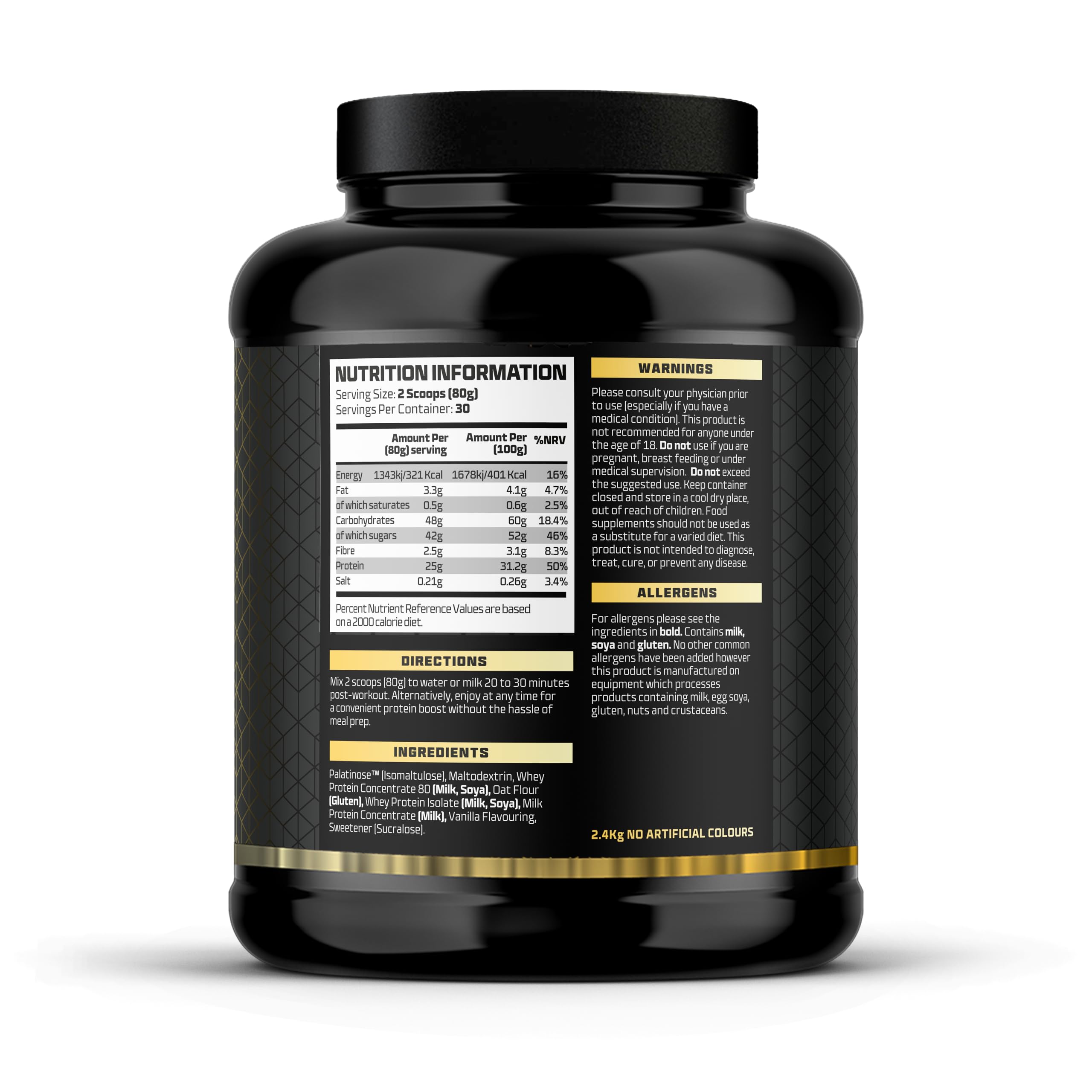 Beast Pharm Recover Post Workout Supplement - 5.3lb Vanilla Ice Cream Protein Powder for Muscle Recovery & Growth | Ideal for Gym, Fitness & Bodybuilding