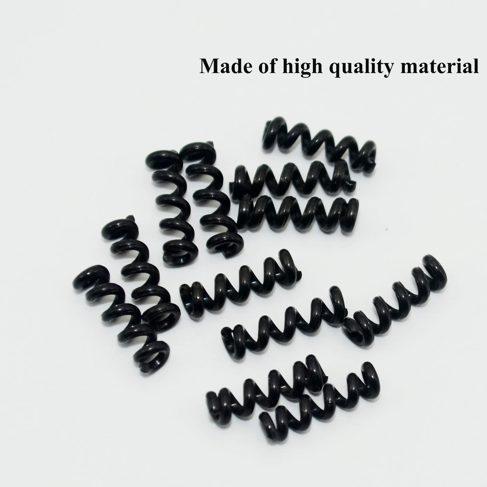18-Piece Tremolo Arm Tension Springs for Electric Guitar - Fix Tremolo Arm in Position - Black Replacement Parts - Perfect for Guitar Maintenance & Performance Stability