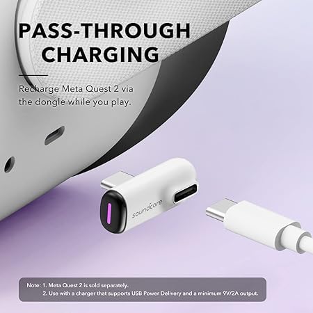 soundcore VR P10 Wireless Gaming Earbuds with USB-C Dongle - Low Latency Bluetooth & 2.4GHz Wireless Earbuds for Meta Quest 2, PS5, PS4, Nintendo Switch & PC - Dual Connection Gaming Headphones for Immersive VR & Console Gaming Experience