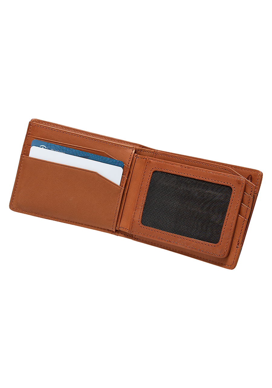 Premium Genuine Leather Wallet for Men - Classic Saddle Design | Slim RFID Blocking Bifold Wallet for Everyday Use & Travel