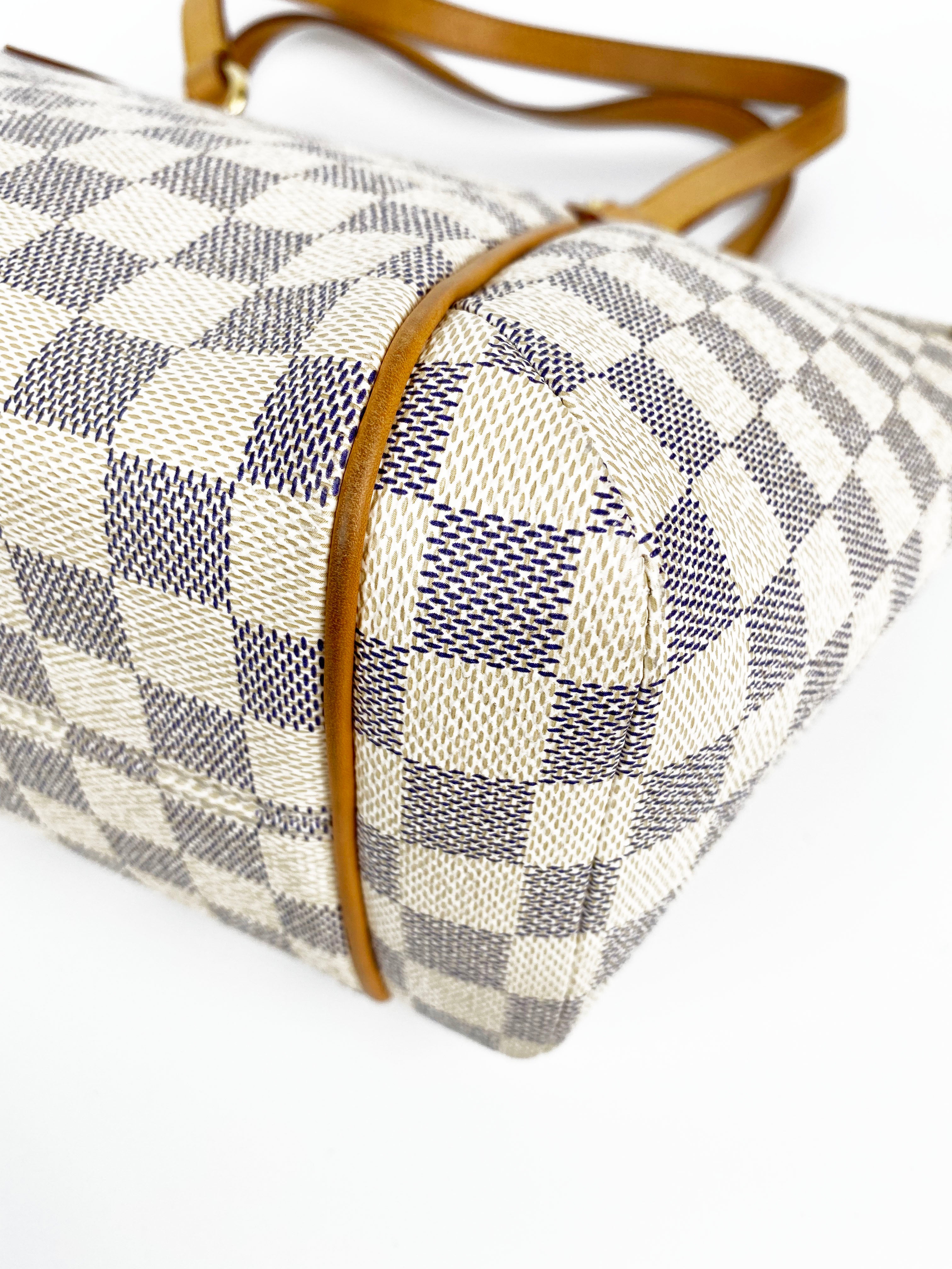Louis Vuitton Damier Azur Totally PM Handbag - Luxury Designer Shoulder Bag for Women, Perfect for Work, Travel & Everyday Use