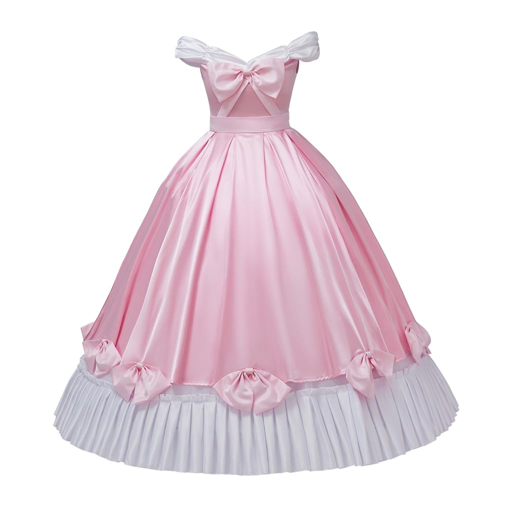 Pink Princess Cosplay Costume for Women - Elegant Fancy Gown Dress for Halloween, Cosplay, Parties & Theme Events