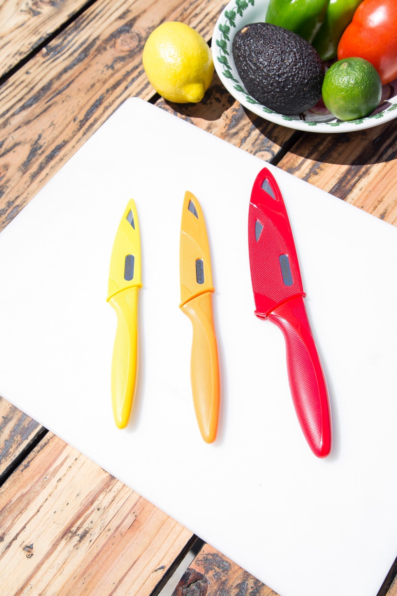 Zyliss 3-Piece Paring Knife Set with Protective Sheath Covers - Perfect for Kitchen, Camping & Food Prep | Sharp Stainless Steel Blades for Peeling, Slicing & Precision Cutting