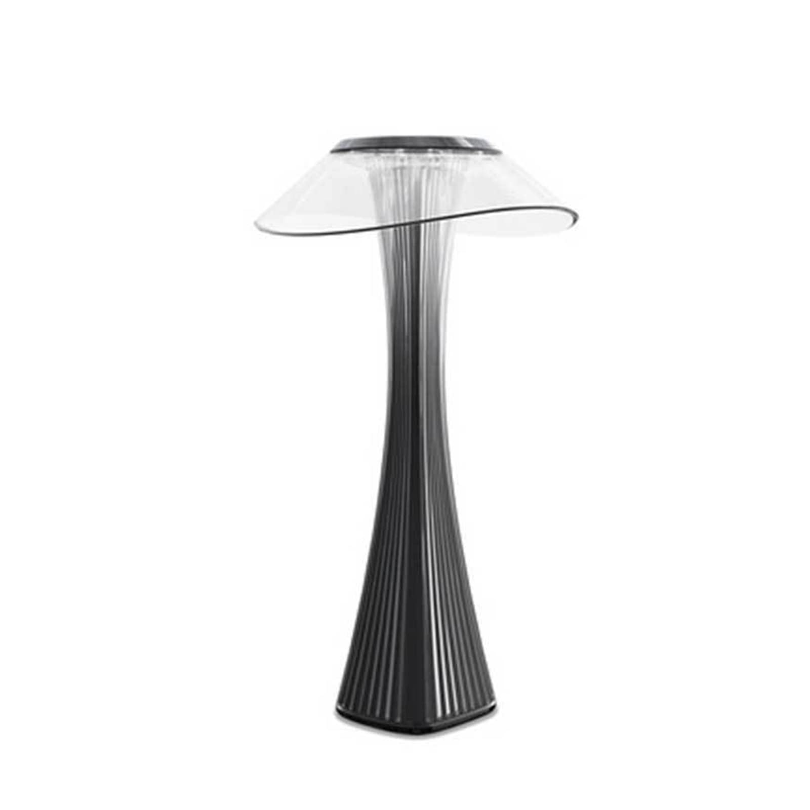 Rechargeable LED Table Lamp - USB Bedside Touch Dimmable Desk Light, Warm White Reading Lamp for Nightstand, Restaurant, Parlor & Dining Room - Perfect for Bedroom, Office & Home Decor (Black)