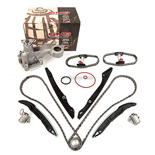 Mizumo Auto MA-4216911383 Timing Chain Kit with Water Pump for 2011-2015 Ford F150 & Mustang 5.0L V8 Engine - 3-Bolt Pulley Replacement - Perfect for Engine Repair & Performance Upgrades
