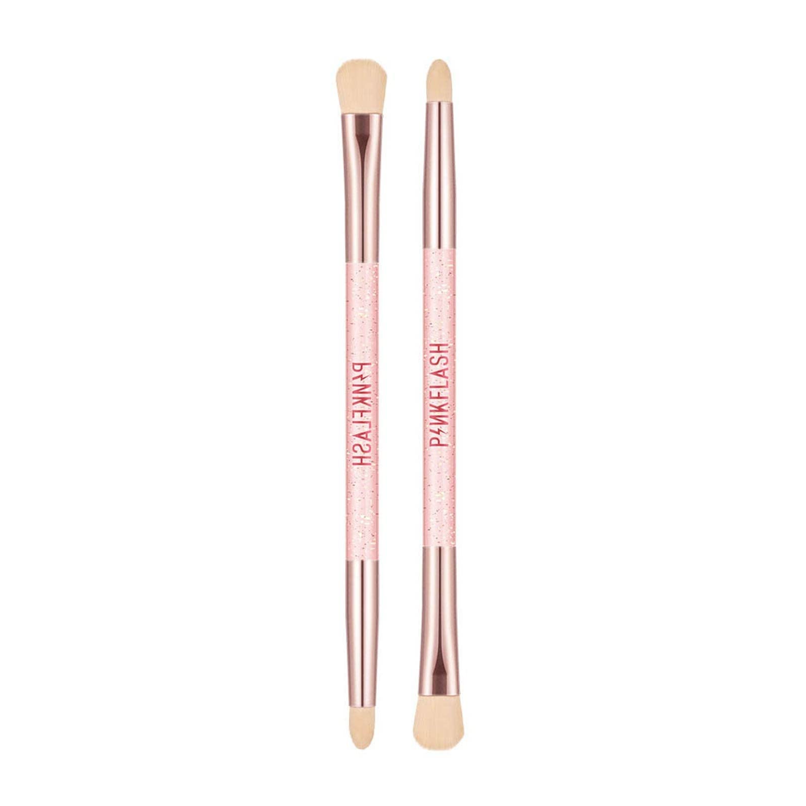 Double Head Eye Shadow Brush - Professional Tapered Blending & Lining Makeup Brush with Synthetic Fibers for Highlighting & Contouring | Perfect for Smokey Eyes & Everyday Makeup Application