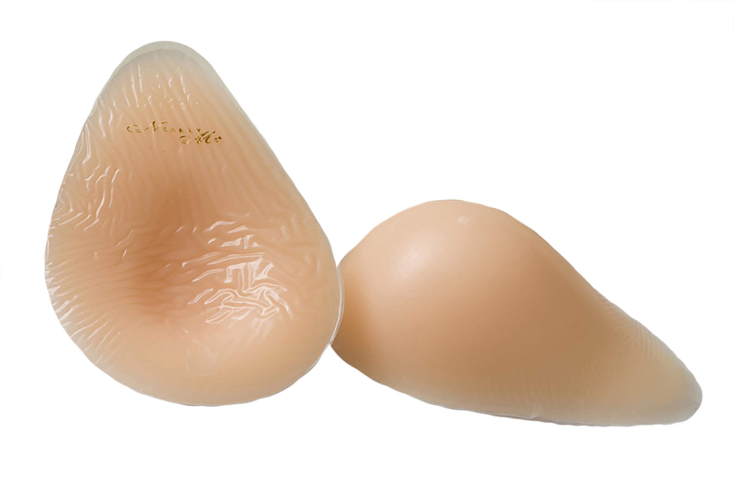Nearly Me #870 Standard Weight Tapered Oval Silicone Mastectomy Breast Form - Comfortable Prosthesis for Pocketed Bras | Post-Surgery Recovery & Everyday Wear