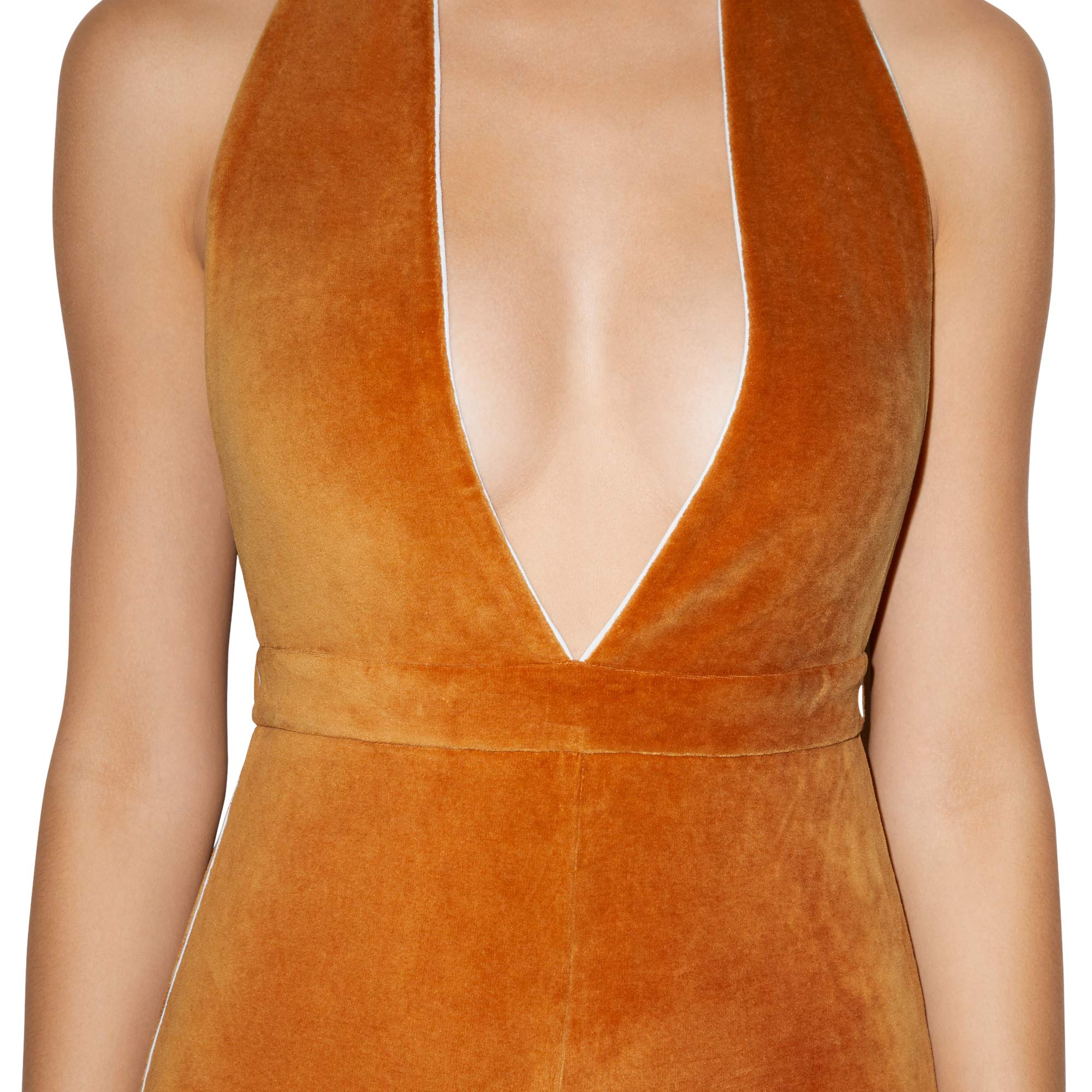 American Apparel Women's Stretch Velour Sleeveless Deep V-Neck Jumpsuit - Comfortable & Stylish One-Piece Outfit for Casual Wear, Night Out, or Lounge