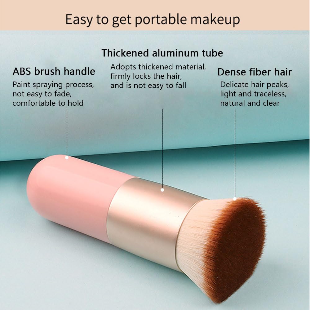 16pcs Professional Makeup Brush Set with Foundation Brush, Powder Puff & Blending Sponges - Liquid, Cream & Powder Cosmetic Tools - Washable & Reusable Makeup Kit for Daily Beauty Routine & Professional Makeup Application