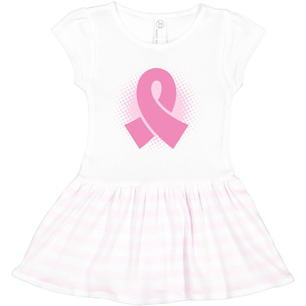 Inktastic Pink Ribbon Breast Cancer Awareness Toddler Dress - Cute & Comfortable for Girls, Perfect for Support Events & Everyday Wear