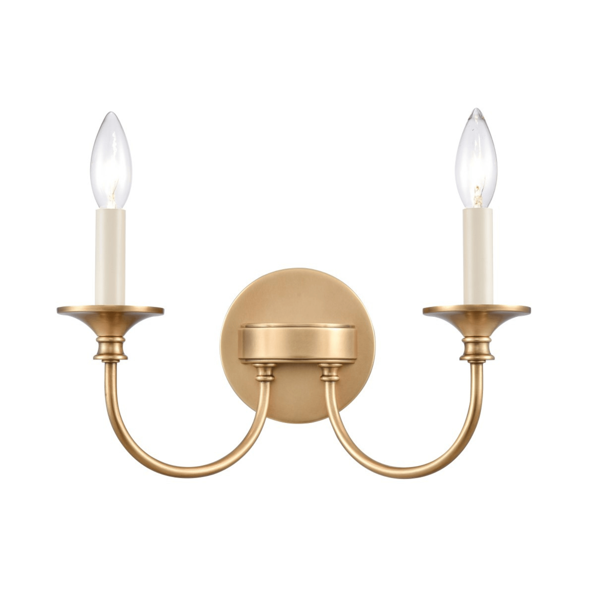 Cecil 14-Inch Two Light Wall Sconce - Modern Wall Mounted Lighting Fixture for Bedroom, Living Room, and Hallway Decor