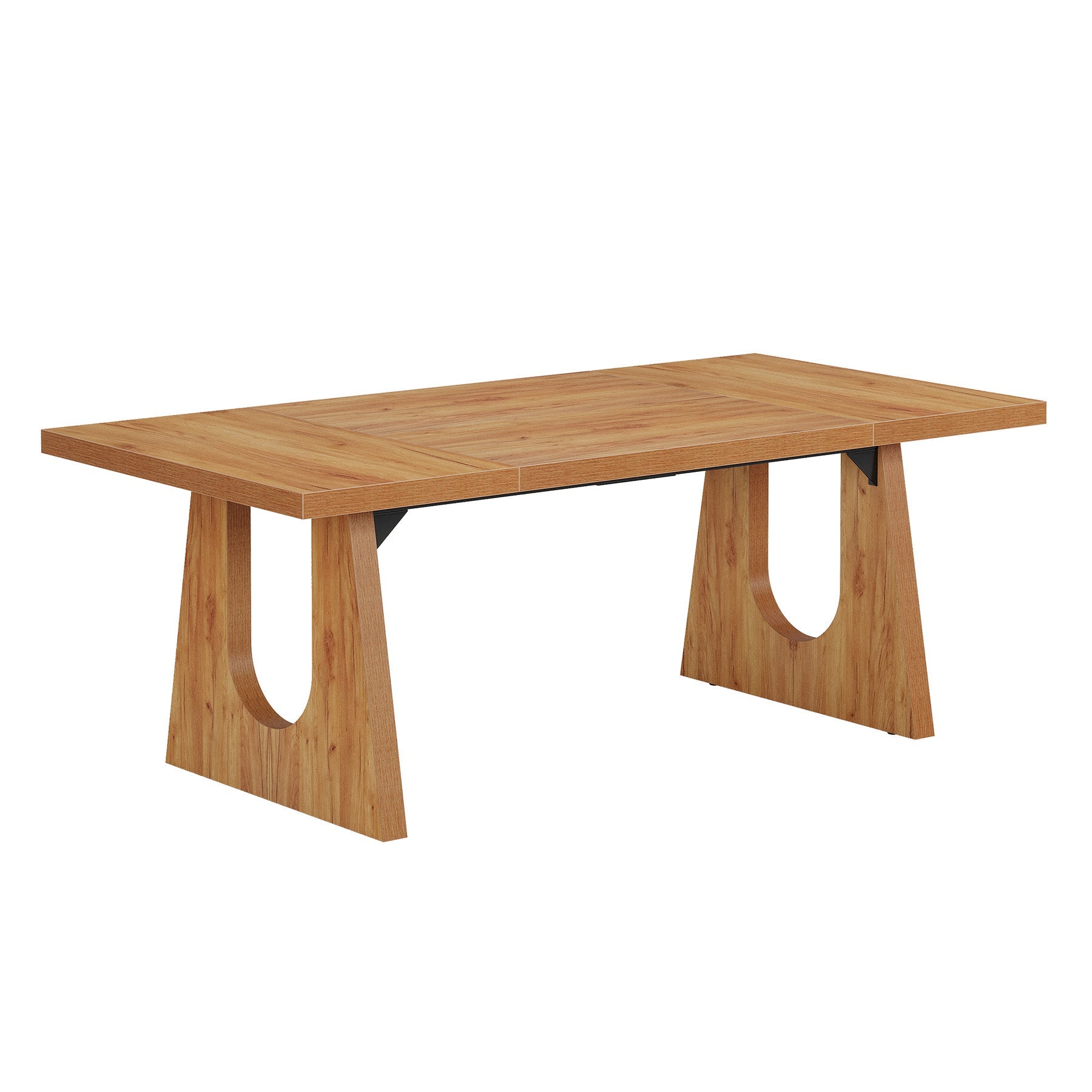 Solid Wood Dining Table 70 Inch Rectangular Kitchen Table for 6-8 People - Perfect for Family Gatherings & Dinner Parties
