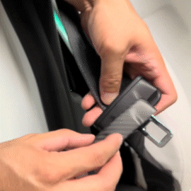Tesla Model Y & 3 Carbon Fiber Interior Accessories - Seat Belt Fascia Cover Trim | Premium Car Interior Upgrade for Enhanced Style & Protection