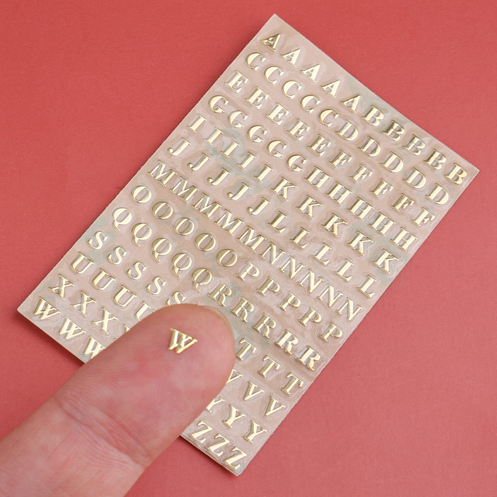 LUTER 18 Sheets Resin Letter Stickers - Self-Adhesive Alphabet & Number Stickers for DIY Crafts, Scrapbooking, Greeting Cards (Gold, Silver) - Perfect for Home Decor, Gift Wrapping, and Party Supplies