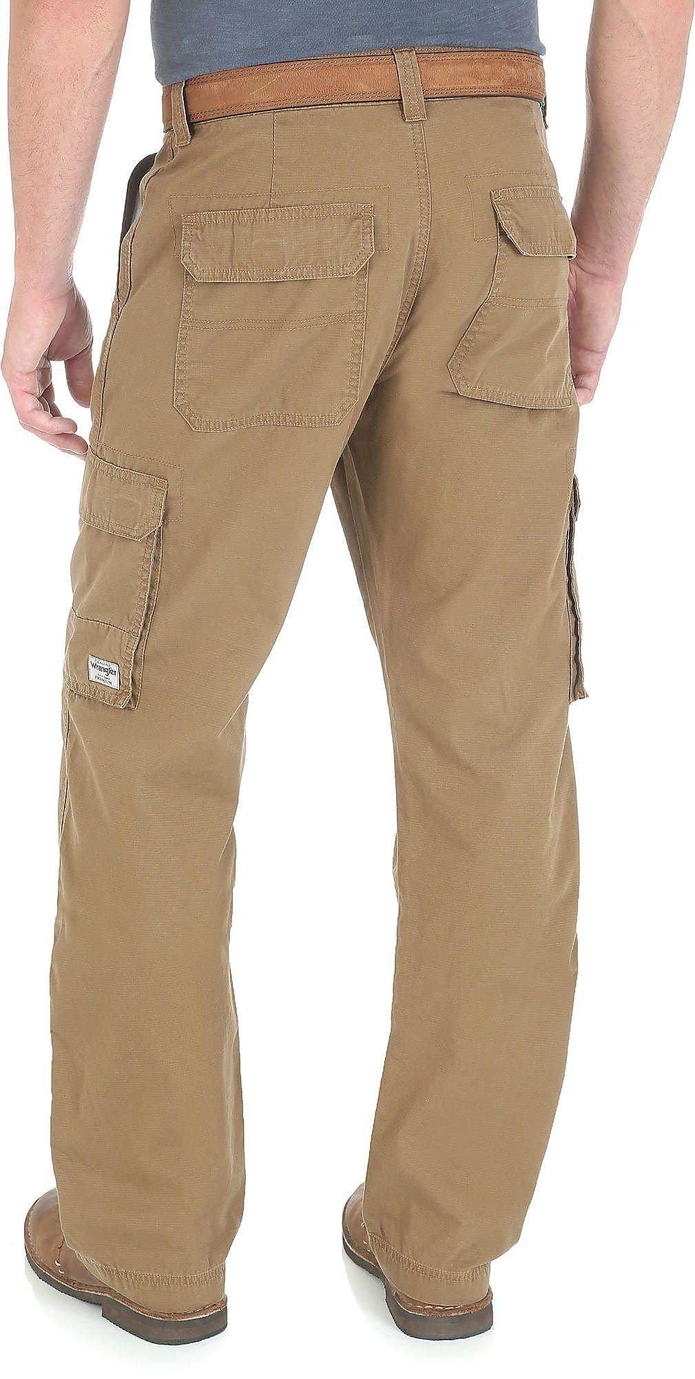 Wrangler Men's Ripstop Cargo Pants - Durable Outdoor Work Pants for Hiking, Camping & Construction | Comfortable Tactical Pants with Multiple Pockets