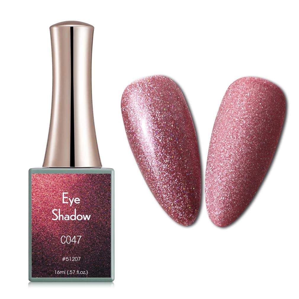 CANNI 16ml Gel Nail Polish - Large Bottle Eye Shadow Series, Shining Color Soak Off UV Gel Varnish (Requires UV Light to Cure) - Perfect for Salon, Home Manicures & Nail Art Designs