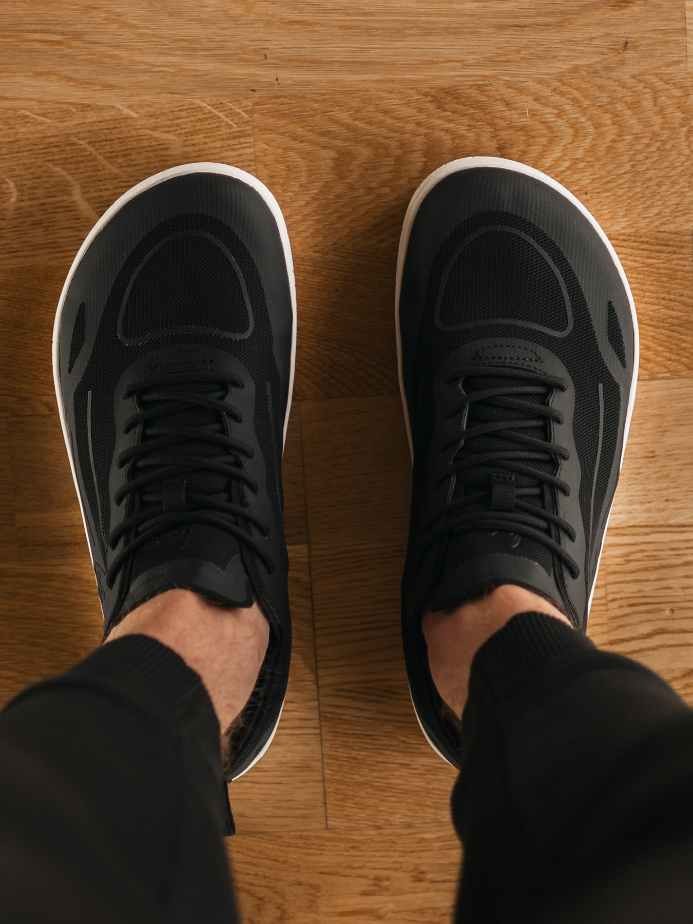 Barefoot Sneakers for Women & Men - Be Lenka Velocity Minimalist Running Shoes in Black | Lightweight & Flexible for Gym, Trail Running & Everyday Wear