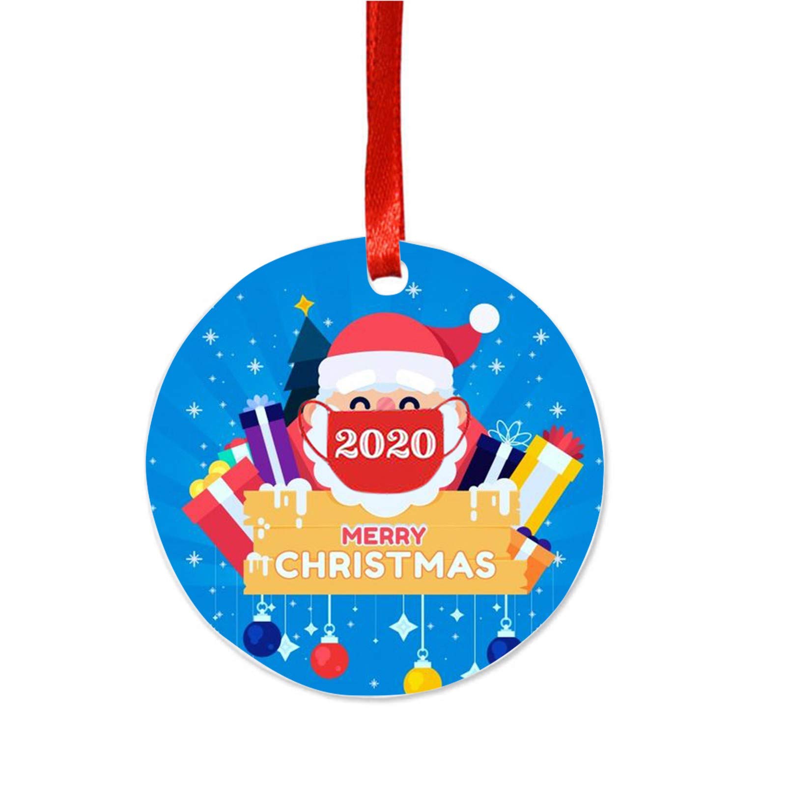 5PCS Easter Bunny Ornament Set - Christmas Tree Decorations with Rope Hangers, Multicolor Paperboard Pendants for Holiday Crafts | Perfect for Easter, Christmas Tree Decor & Home Party Decorations