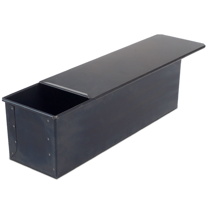 Premium French Steel Pullman Loaf Pan with Lid - Nonstick Bread Baking Pan for Homemade Sourdough, Sandwich Loaves & Artisan Bread - Perfect for Home Bakers & Professional Kitchens