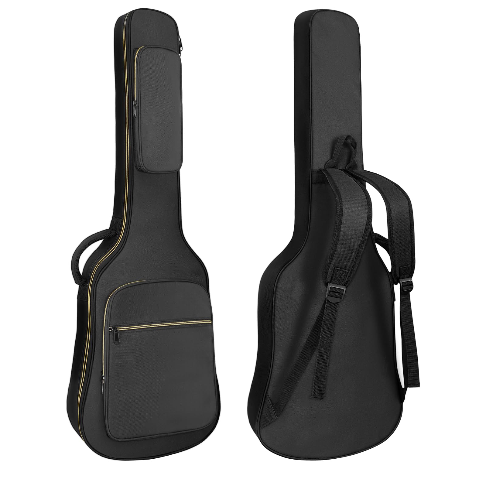 Electric Guitar Gig Bag with 0.35 Inch Thick Padding - Adjustable Shoulder Straps & Storage Pocket - Black Soft Case for Electric Guitar - Perfect for Travel, Gigging & Music Practice