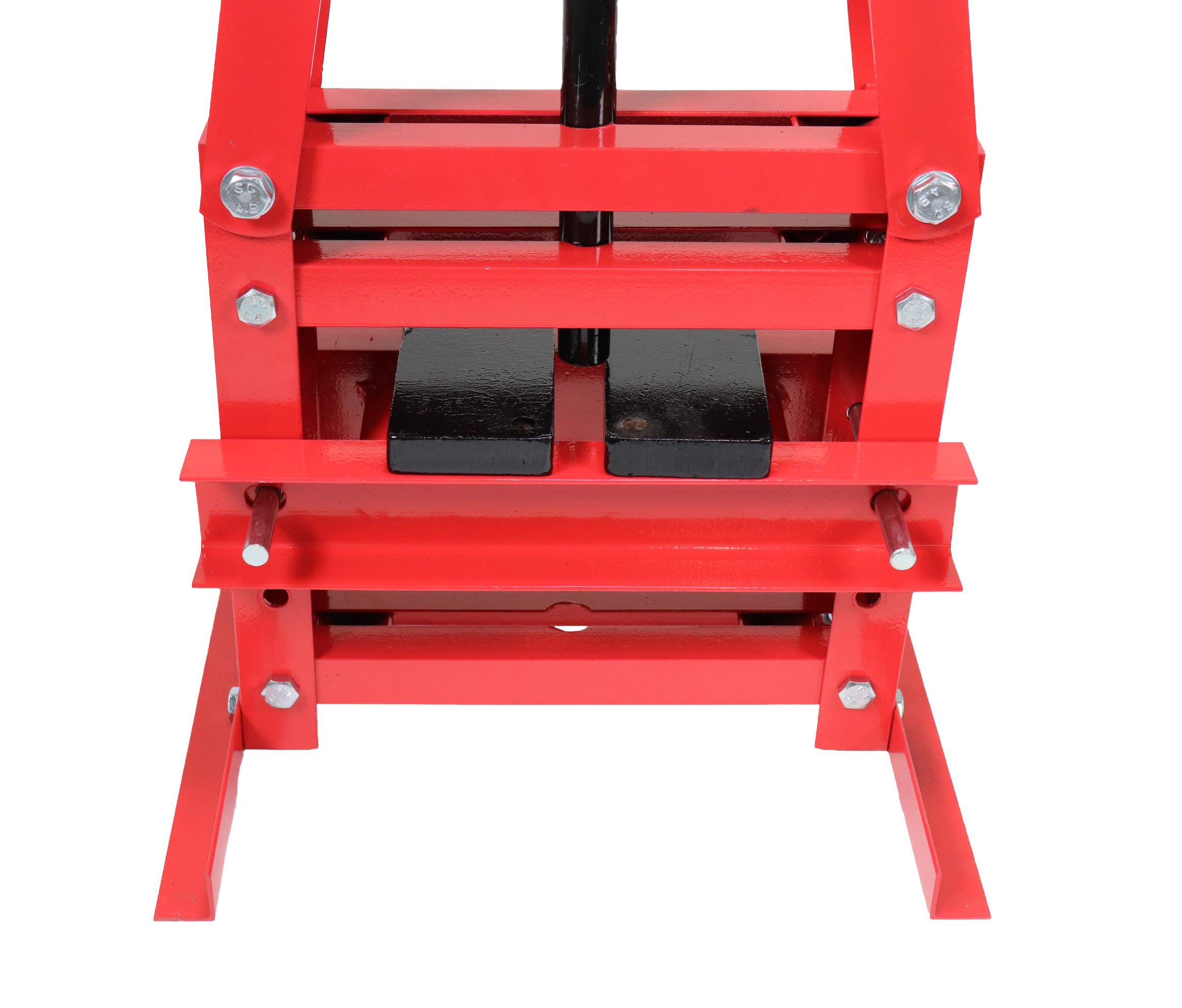 6-Ton Benchtop Hydraulic A-Frame Shop Press with Press Plates - Heavy Duty Metalworking, Bearing Removal & Automotive Repair Tool for Home Garage & Workshop