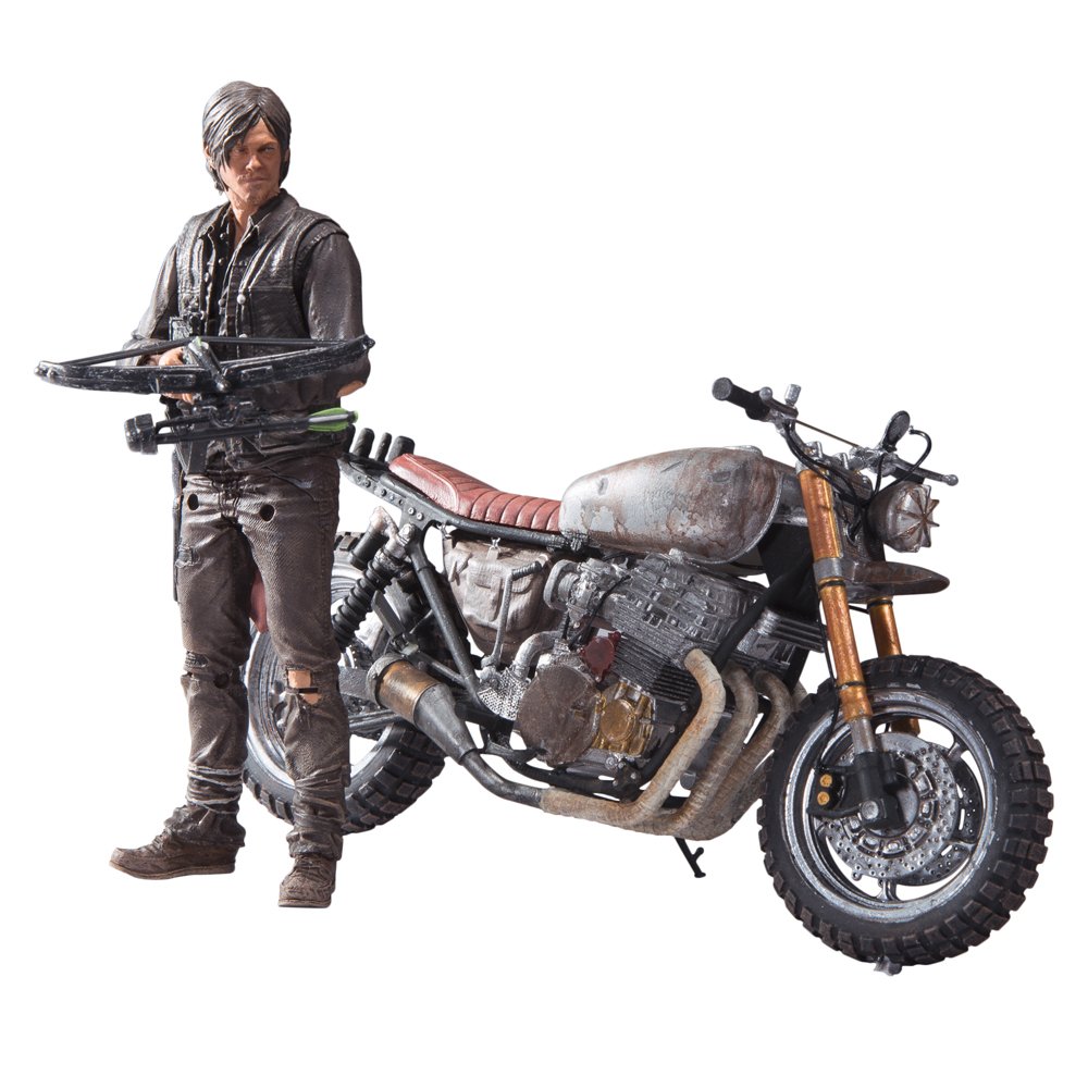 McFarlane Toys The Walking Dead TV Series Daryl Dixon Action Figure with Motorcycle - Deluxe Collector's Box Set - Perfect for Display, Gifts, and The Walking Dead Fans Collection