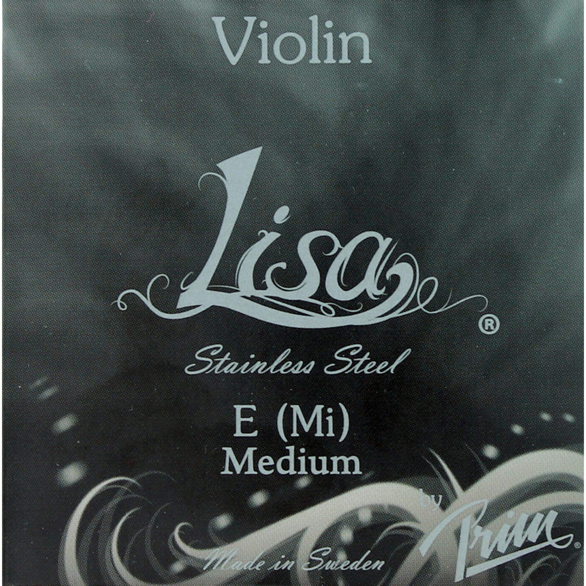 Prim Lisa E String Medium - Premium Violin Strings for Smooth Playability | Perfect for Classical, Orchestral & Solo Performances