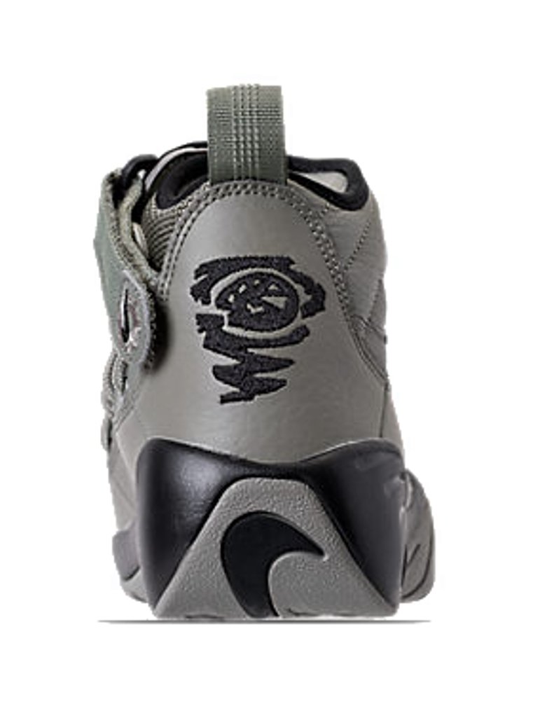 Nike Boys Air Shake Ndestrukt GS Basketball Shoes - Size 7 Big Kid M - Dark Stucco/Black - Lightweight High-Top Support for Youth Basketball Players & Street Style Fashion