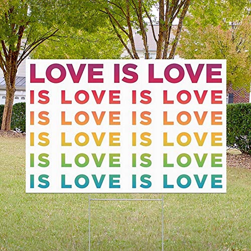 25-Pack Canvas on Demand Gay Pride Lawn Signs - Rainbow LGBTQ+ Yard Decor for Pride Month, Parades & Home Celebration