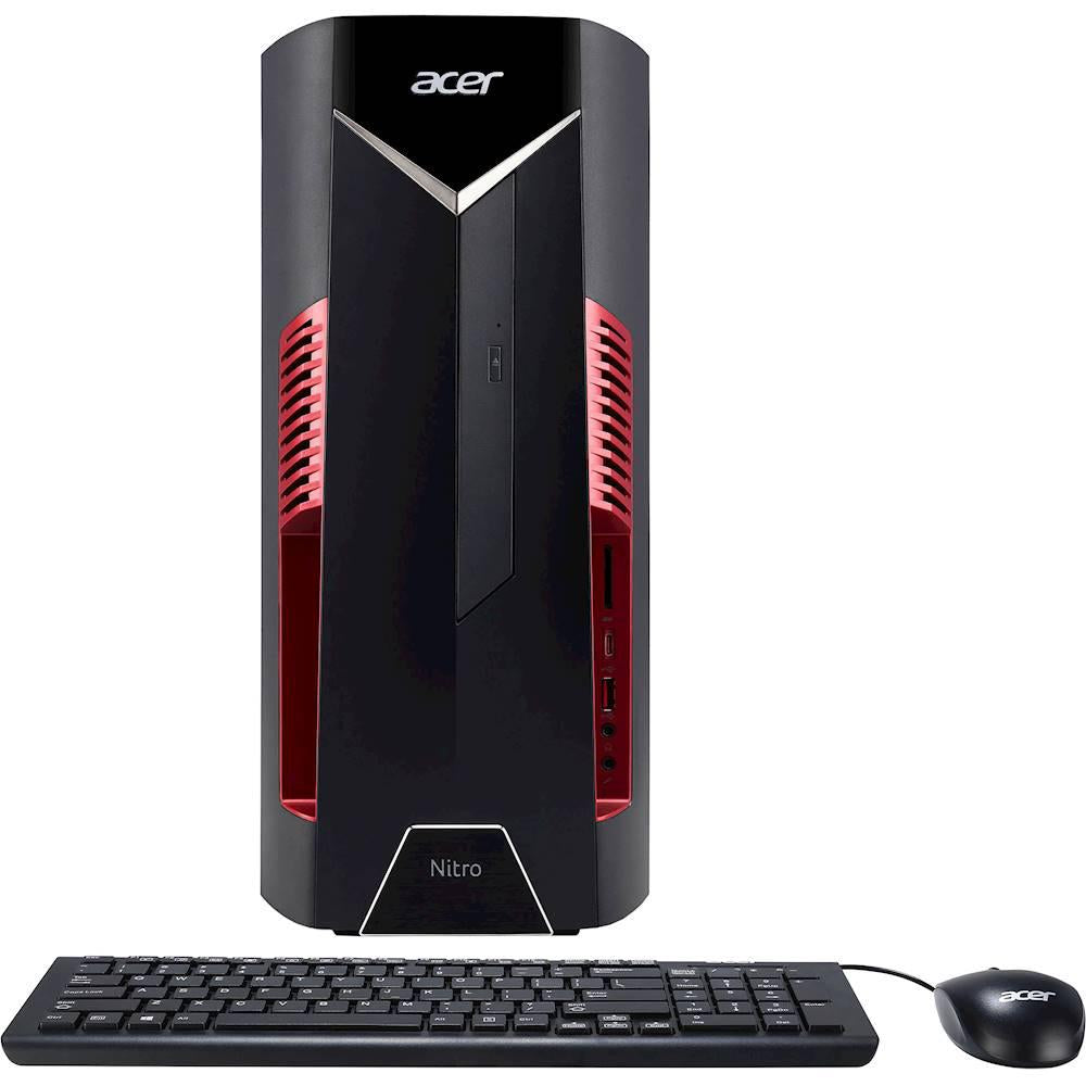 Acer Nitro 50 Gaming Desktop PC - Intel Core i5-9400F, 512GB SSD, Powerful Performance for Gaming & Work (DG.E1WAA.002) | Perfect for Esports, Video Editing & Home Office Use