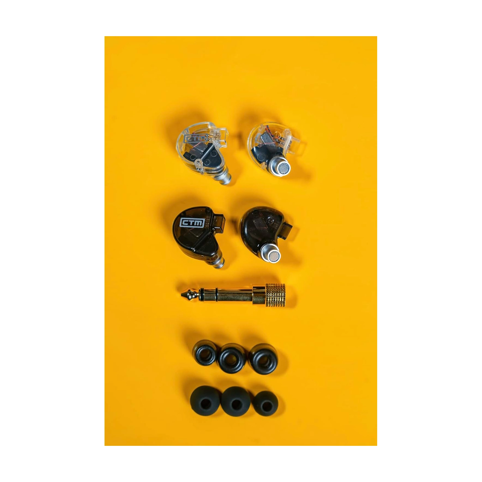 CTM CE220 Dual Driver In-Ear Monitor Headphones - High Fidelity Sound for Musicians, Audiophiles & Gaming - Perfect for Live Performances, Studio Recording & Travel