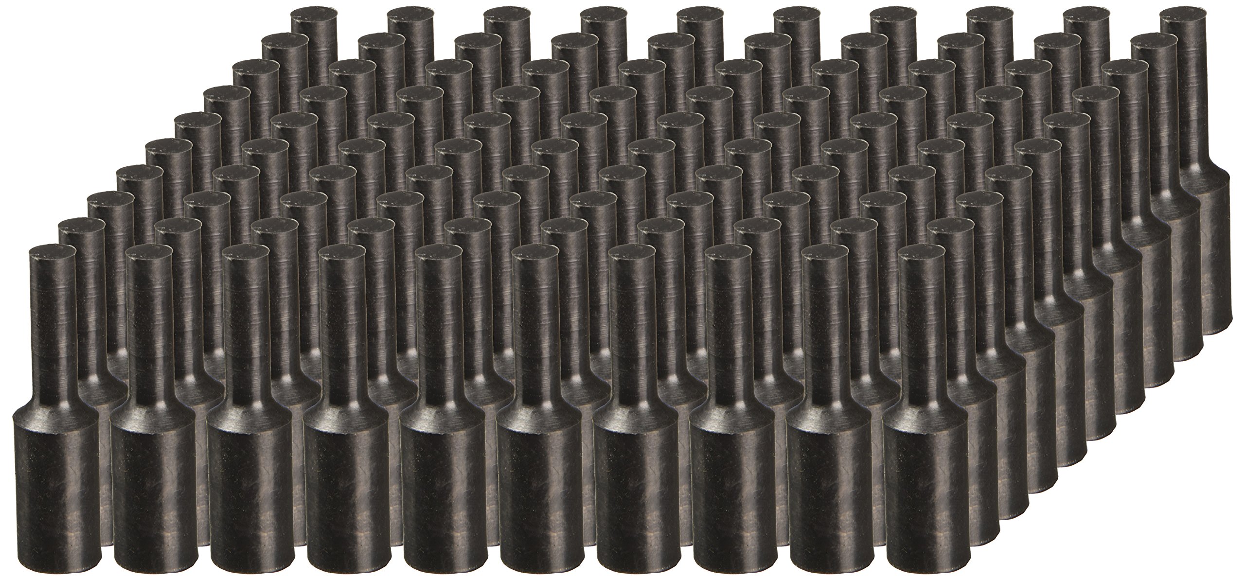 EPDM Pull Plugs 0.700in x 0.375in x 1.250in - Black TapeCase (100 Pack) - Ideal for Automotive, Marine & Industrial Sealing Applications