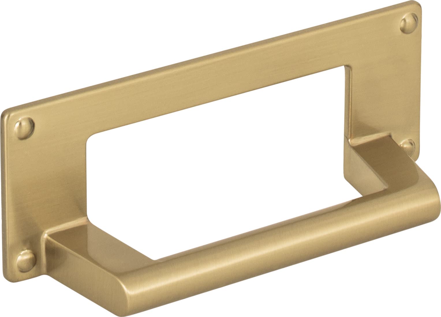 Atlas Homewares A301-WB Bradbury Collection Cup Pull - Warm Brass Cabinet Handle for Kitchen & Bathroom Cabinets, Drawers & Furniture Hardware