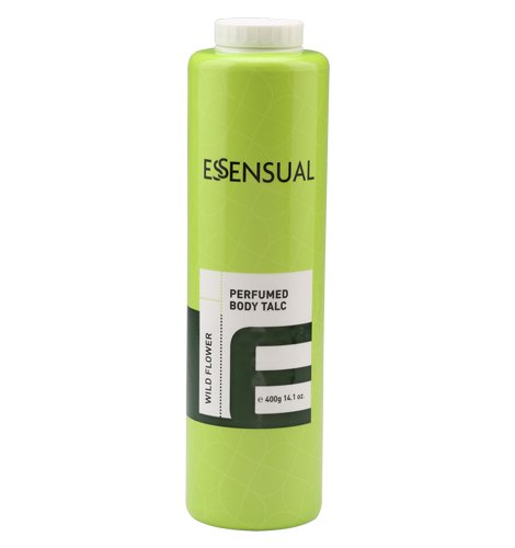 Modicare Essensual Wild Flower Perfumed Body Talc - 400gm | Fragrant Body Powder for Women & Men | Perfect for Daily Use, Gym, Travel & Post-Shower Freshness