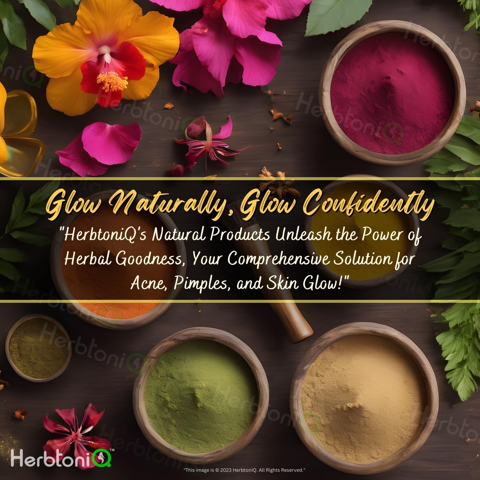 HerbtoniQ Natural Face Pack Powder Set - Kaolin Clay, Beetroot, Potato, Mint, Neem & Orange Peel Powder | DIY Glowing Face Mask, Cleanser, Scrub & Body Treatment | 100% Pure & Organic | 6-in-1 Combo (1000g) | Perfect for Spa Day, Skincare Routine & At-Home Beauty Treatments