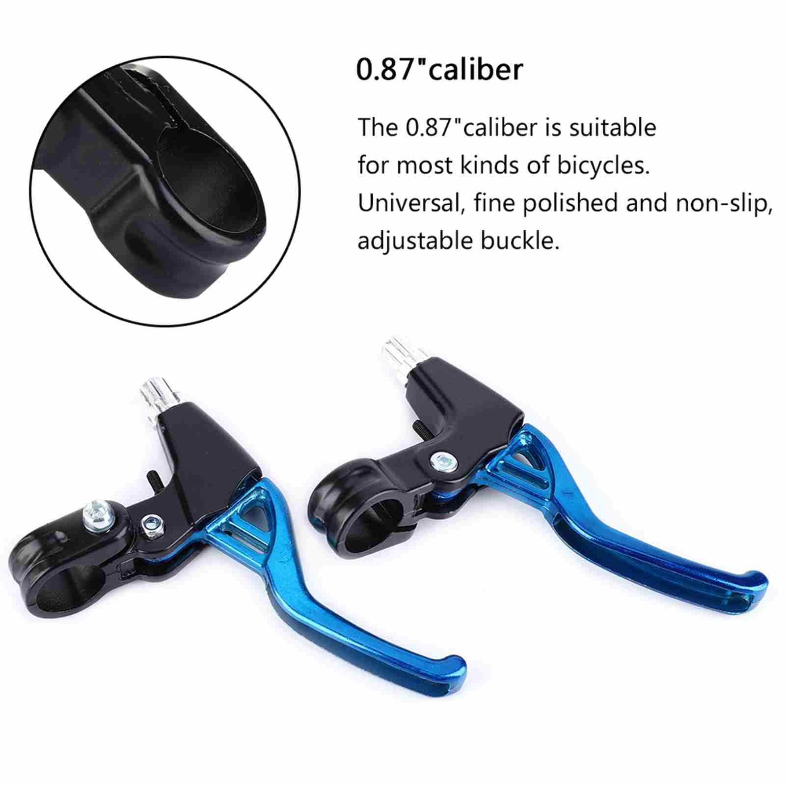 **Mountain Bike Brake Lever - V-Brake Handlebar Brake for Road & MTB Bikes - High Performance Blue Brake Lever for Cycling Safety (Ideal for Commuting, Trail Riding & Urban Cycling)**