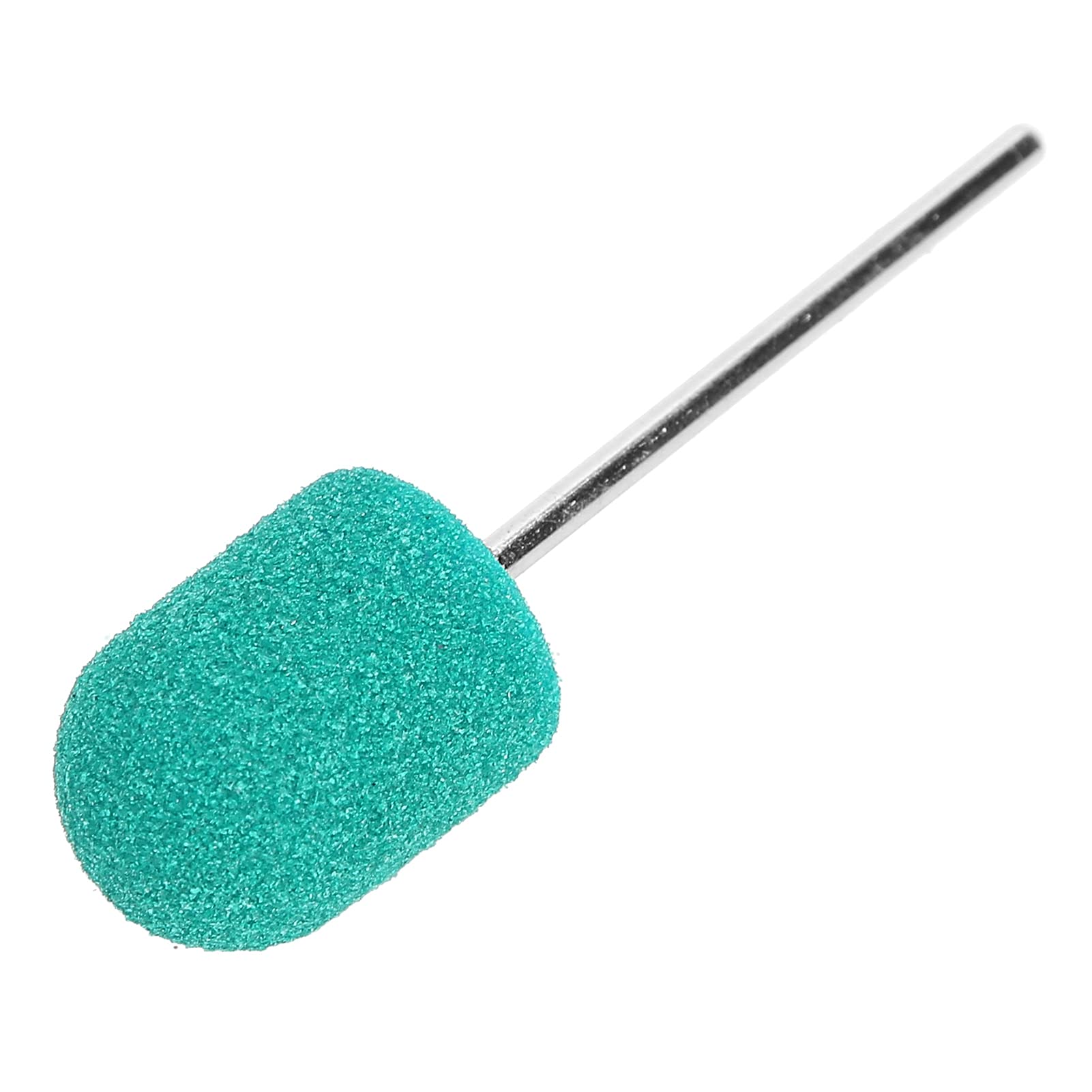 2 Pack Nail Drill Bits Set - Fine Grit Sanding Bits with Shaft for Professional Nail Salon & Home Manicure | Lightweight, Easy to Store, Green Nail Art Tools for Acrylic, Gel & Natural Nails