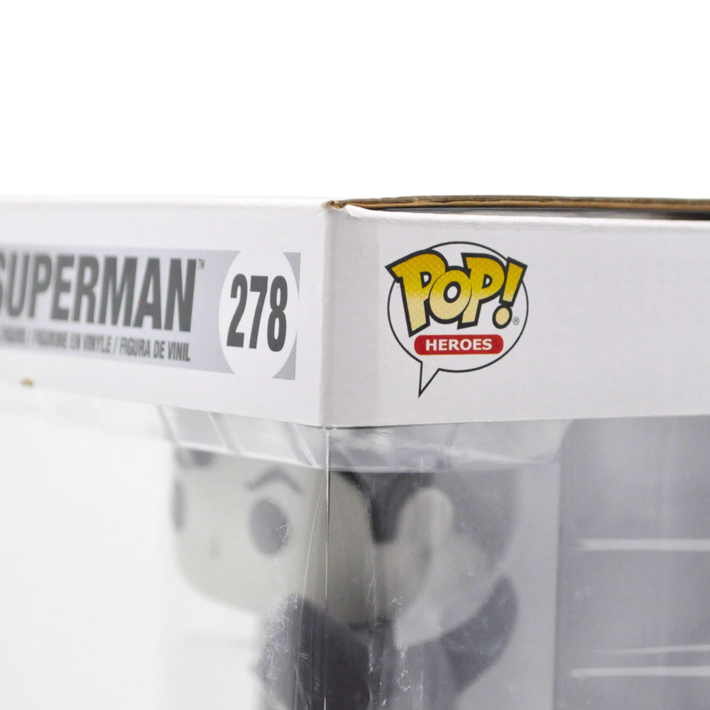 Funko Pop! Superman Black & White Jim Lee Deluxe #278 - GameStop Exclusive Collectible Figure for DC Comics Fans & Home Decor