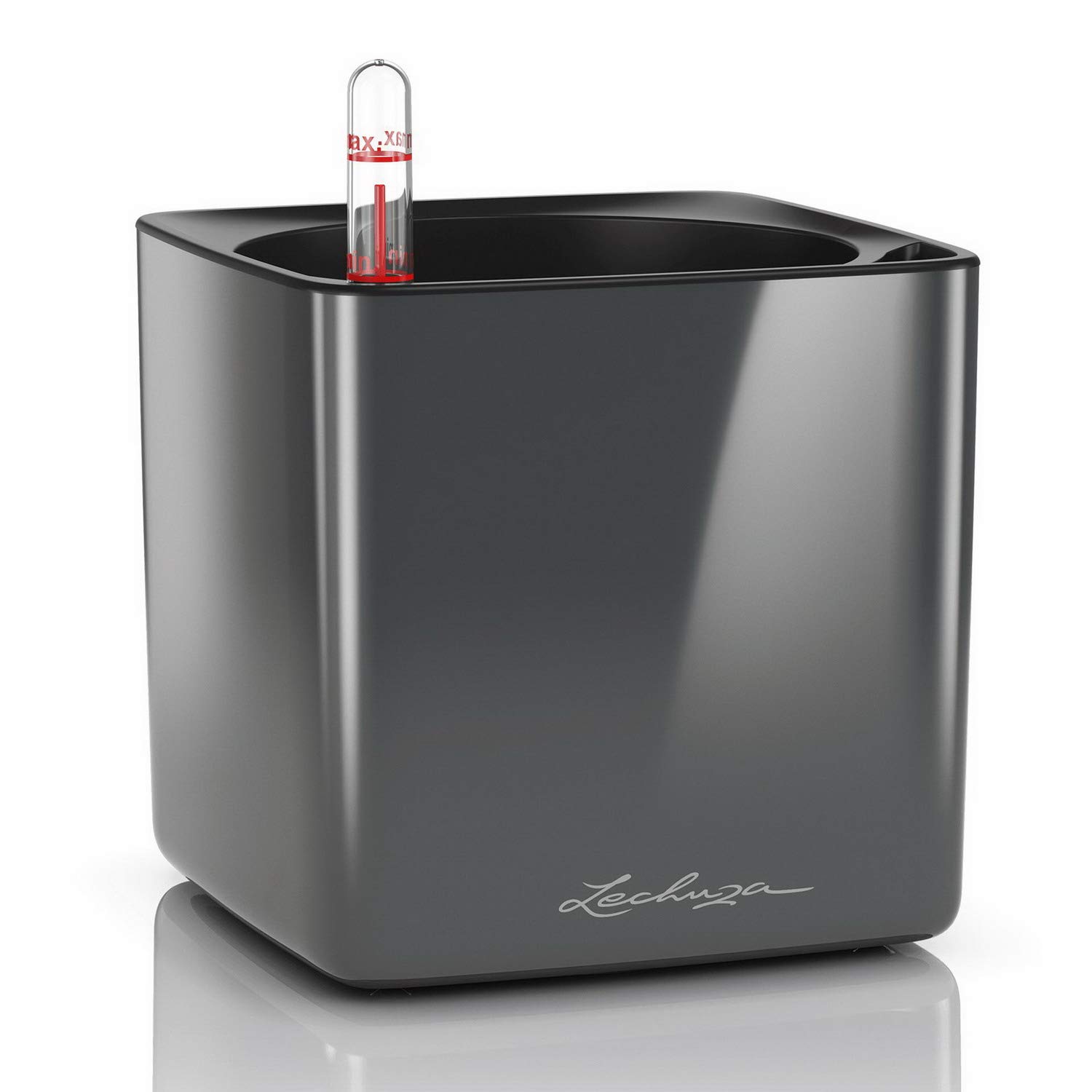 Lechuza 13511 Cube Glossy 14 Self-Watering Planter - 6