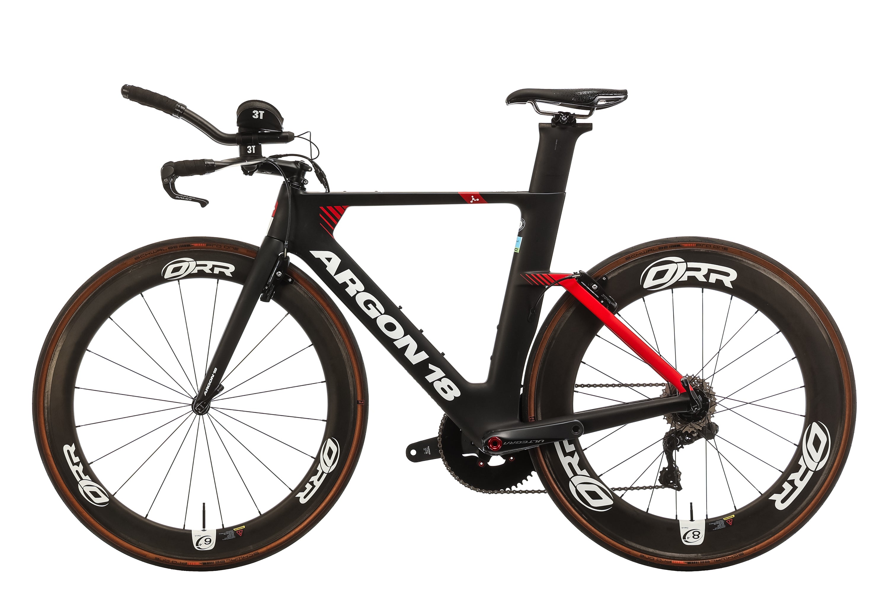 Argon 18 E-117 Triathlon Time Trial Bike 2020 - Medium Carbon Aero Road Bike for Competitive Racing & Triathlons | Perfect for Ironman Events & Speed Training