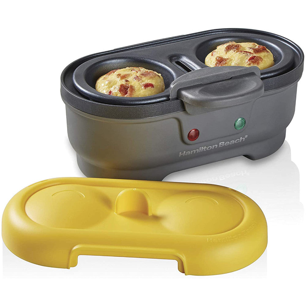 Hamilton Beach Egg Bites Maker 25505C - Electric Egg Cooker for Keto & Protein Bites - Perfect for Breakfast Meal Prep & Healthy Snacks