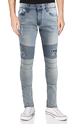Moto Ripped Repair - Light Blue
