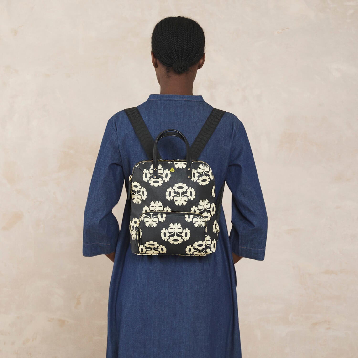 Buddy Backpack - Stylish Posey Flower Midnight Design for School, Travel & Outdoor Adventures