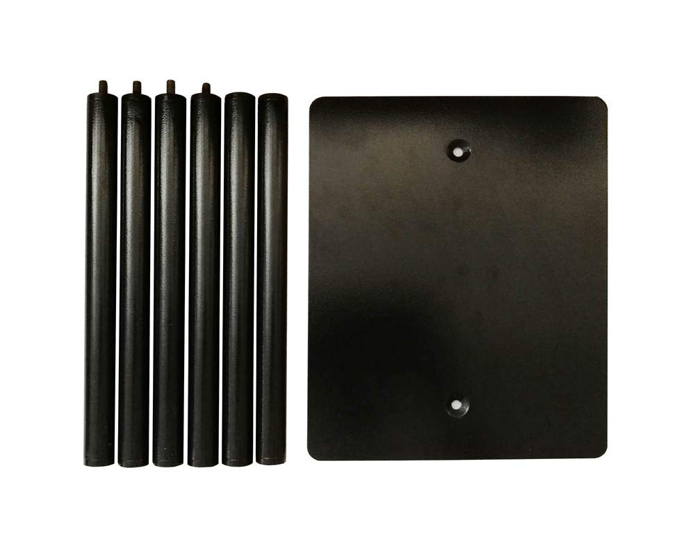 FixtureDisplays® Metal Tube Stand with Base - Ballot Box, Donation Box, Suggestion Box Holder (11064-NEW) - Perfect for Voting, Fundraising, and Feedback Collection in Offices, Schools, and Events