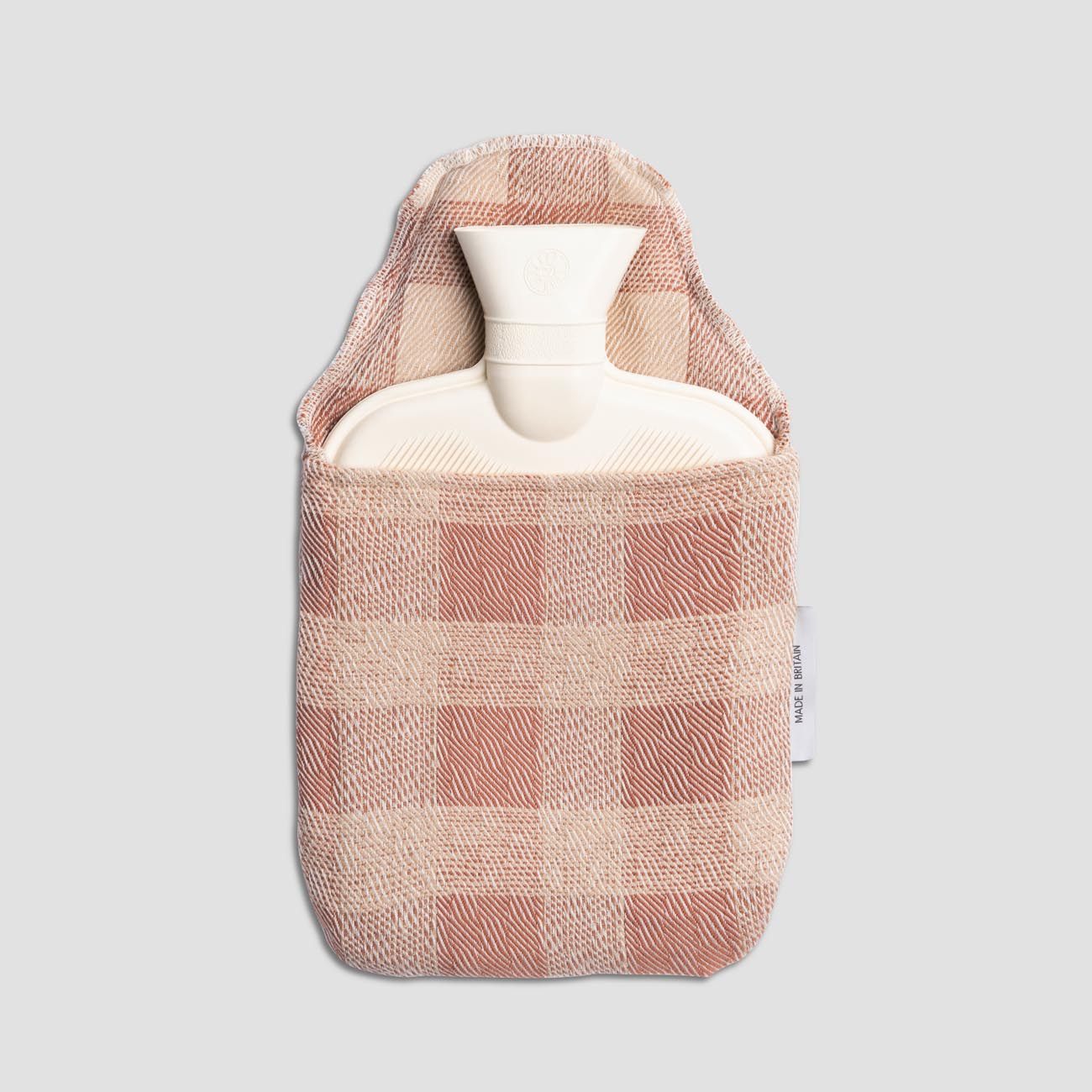 Premium Tawny Merino Wool Hot Water Bottle - Natural Pain Relief for Cramps & Aches - Cozy Warmth for Winter Nights, Bed, Sofa & Travel