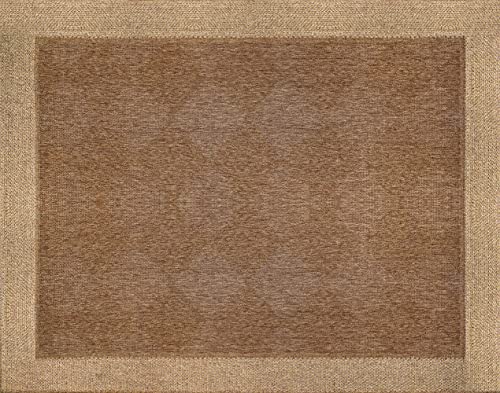 Diamond Cut Border Havana Tan