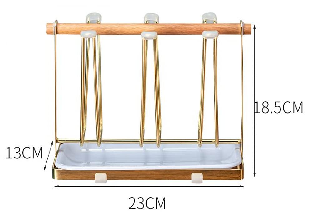 Stainless Steel Cup Rack with Bottle Drainer - Space Saving Kitchen Organizer for Mugs, Glasses, Plates & Bowls - Perfect for Dish Drying, Cabinet Storage & Countertop Organization